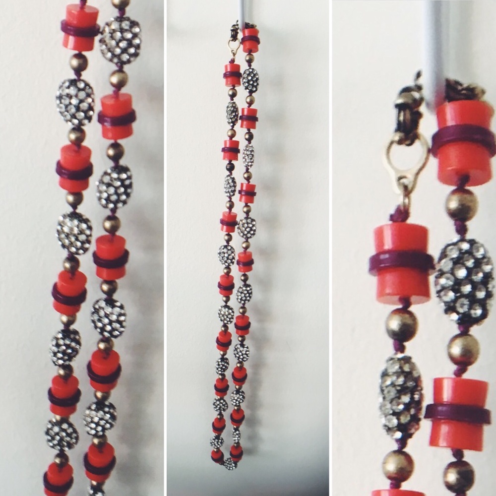 J. Crew Beaded Statement or Layering Necklace NWOT